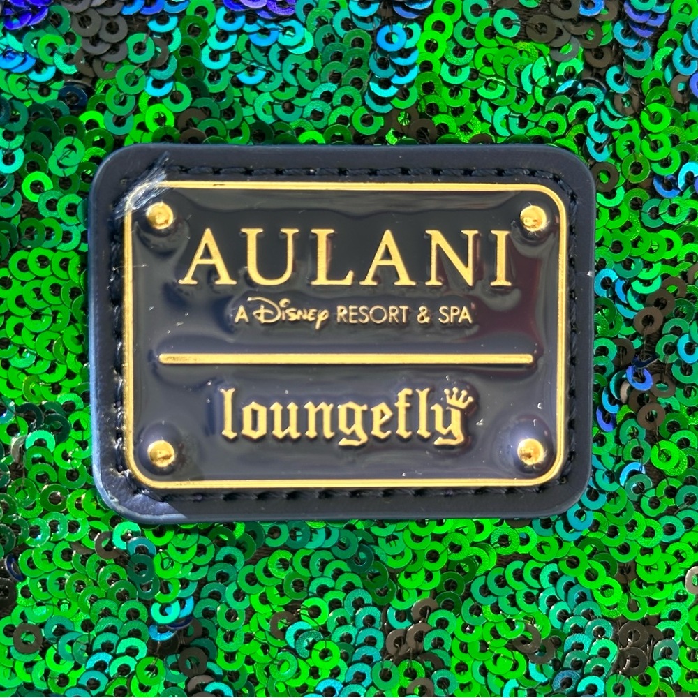 New Aloha Disney Aulani Loungefly Paradise Vibes Wallet Green Blue Tropical Palm